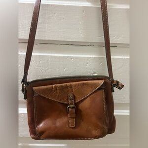Patricia Nash Brown Leather Crossbody Bag
